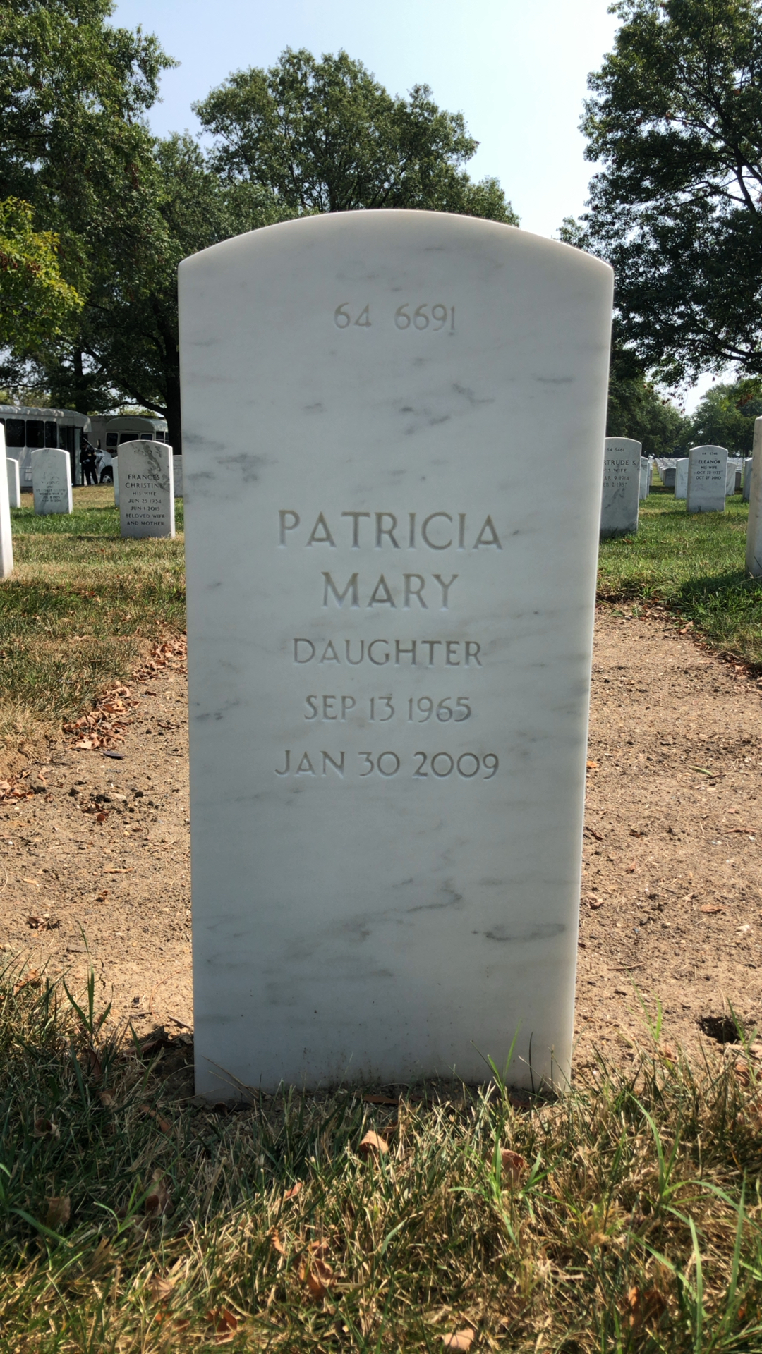 Back of headstone — Walter Glowicki