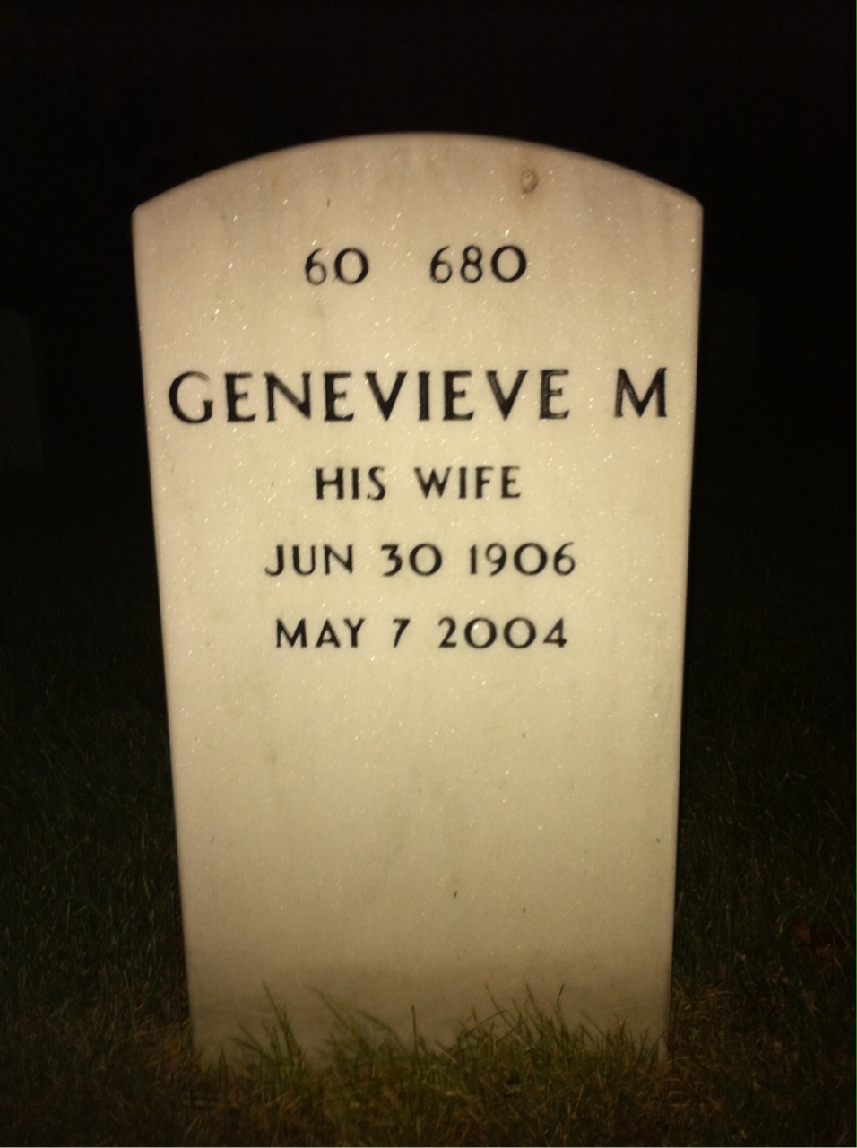 Back of headstone — Anthony Windheim