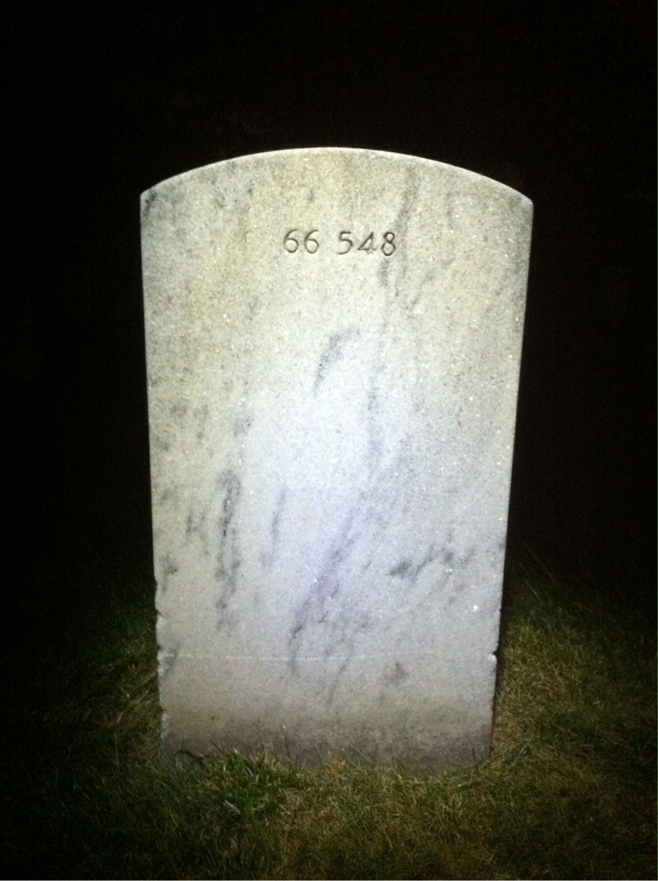 Back of headstone — Carleton Mott