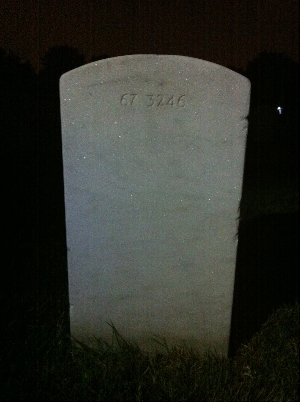 Back of headstone — Victor A Royal