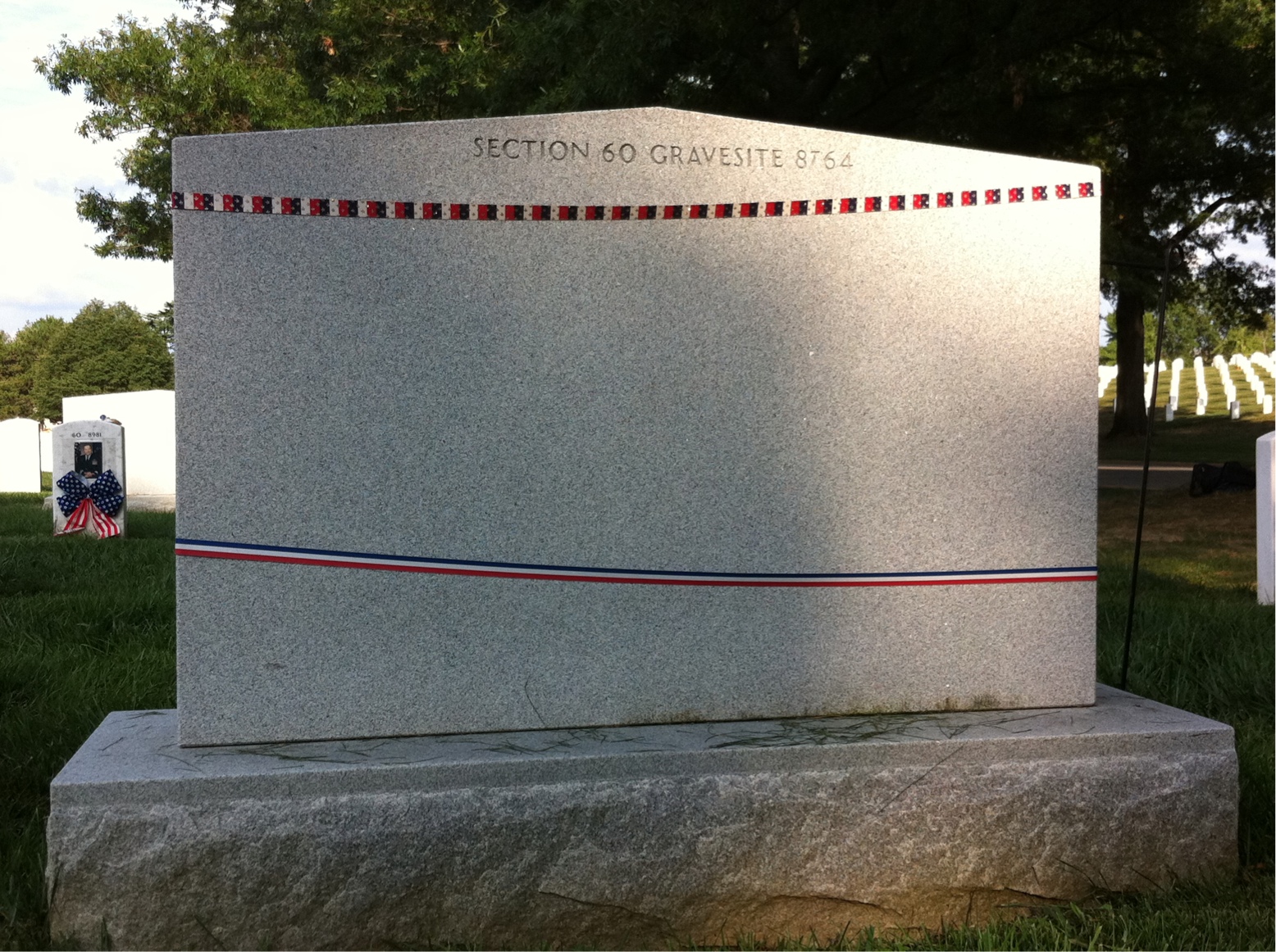 Back of headstone — Alex Jimenez