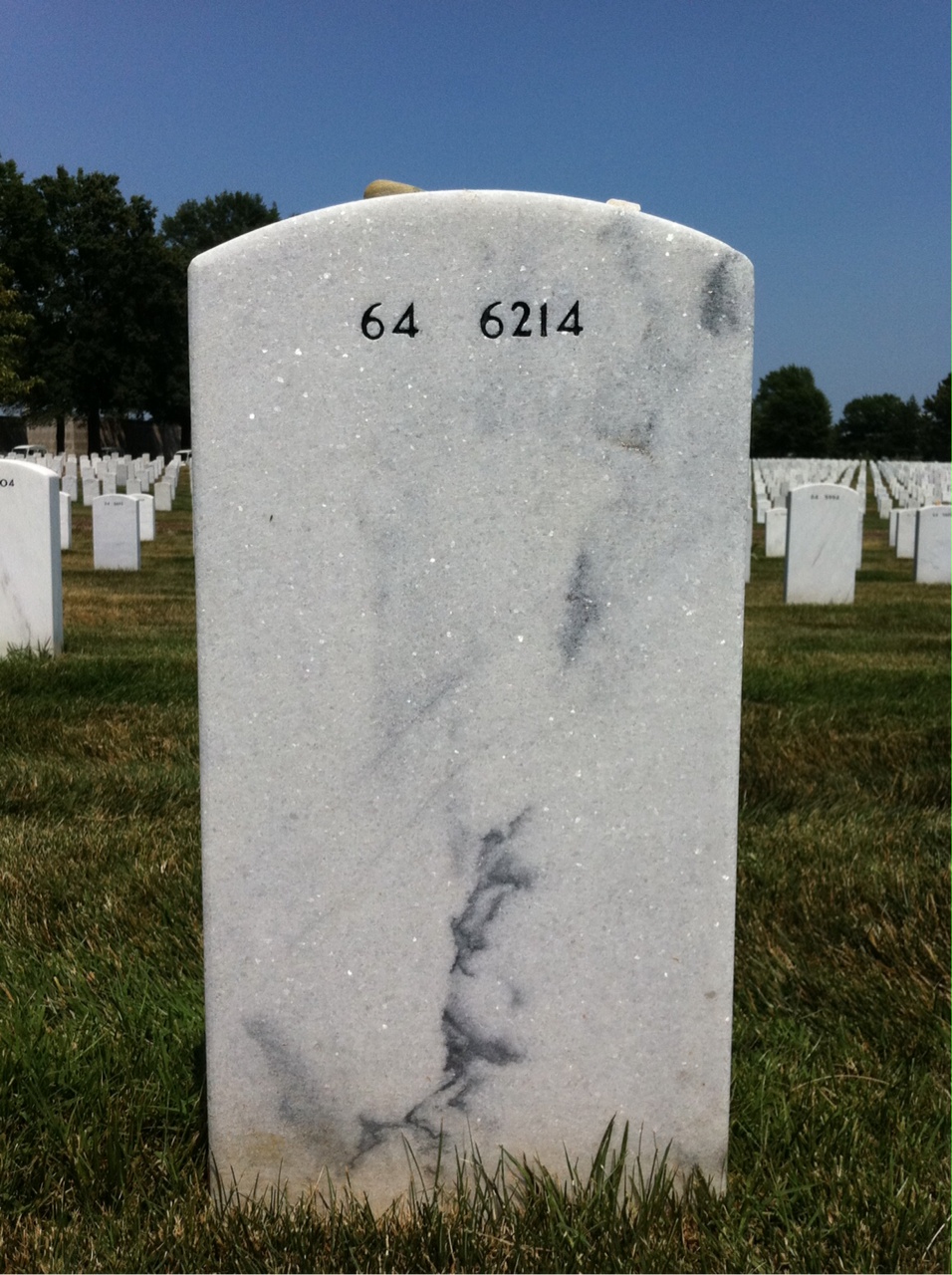 Back of headstone — Joseph Violette