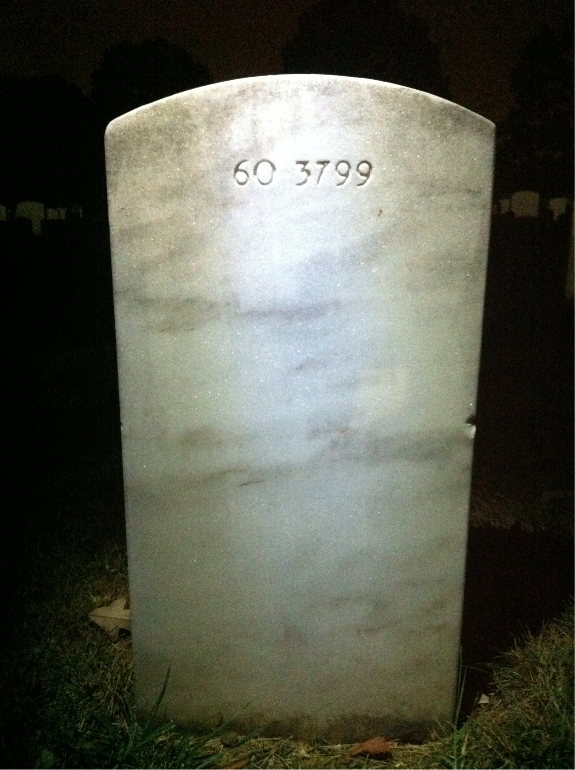 Back of headstone — Berlin Mckay