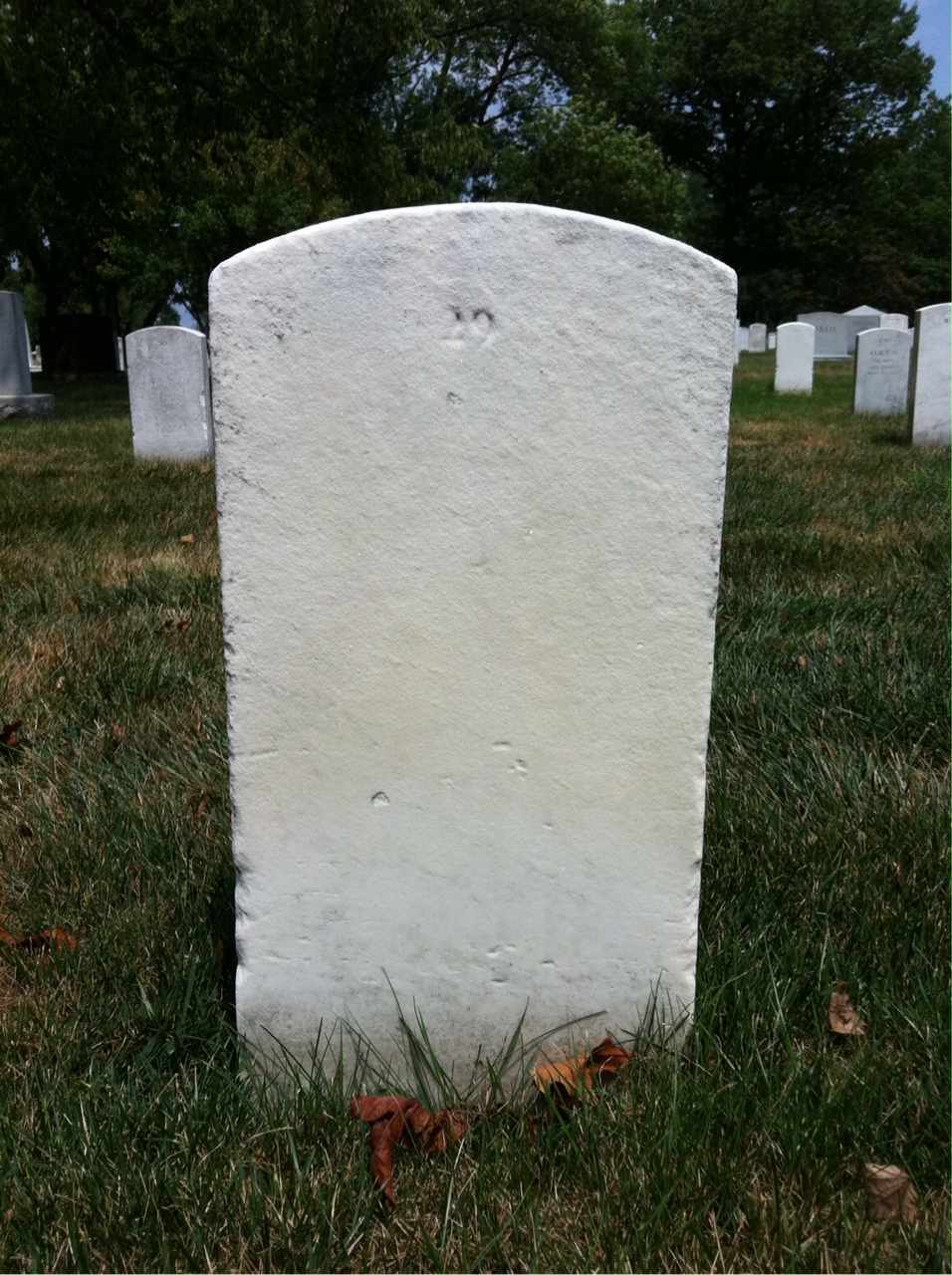 Back of headstone — Charles Morgan