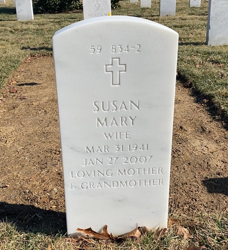 Back of headstone — Jack Pellicci