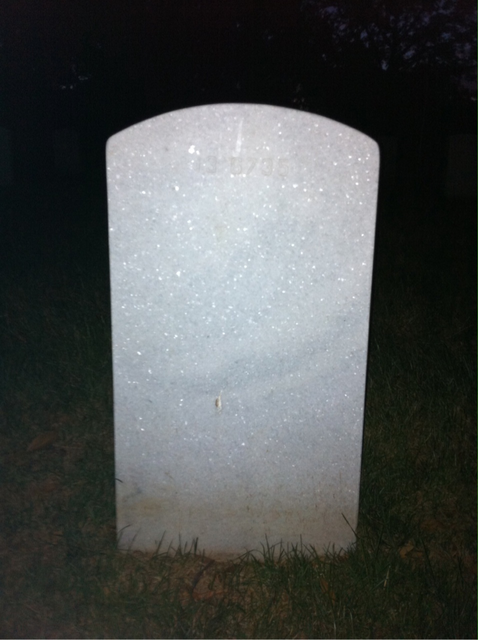 Back of headstone — Henry Croft