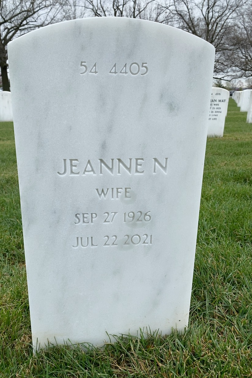 Back of headstone — Frank Copeland