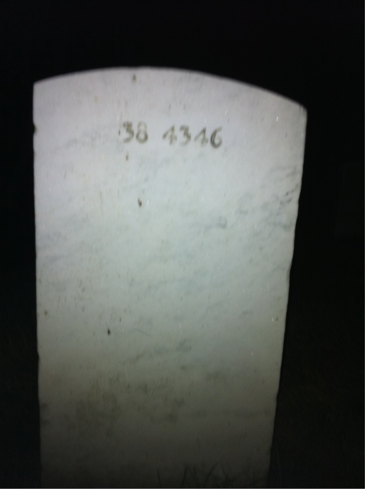 Back of headstone — Joseph Moore