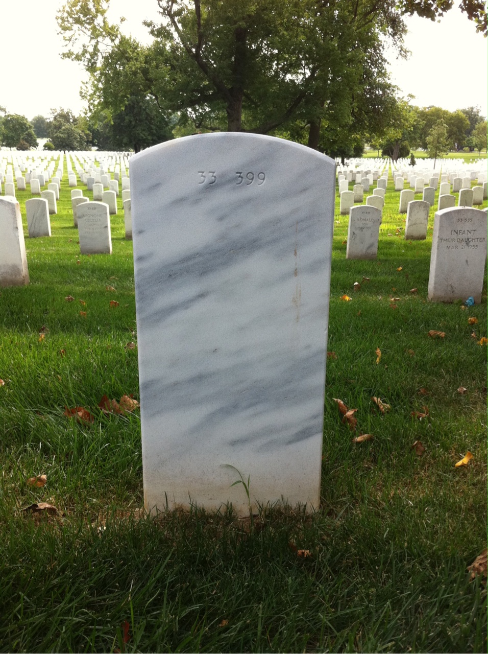 Back of headstone — Peter Tomasick