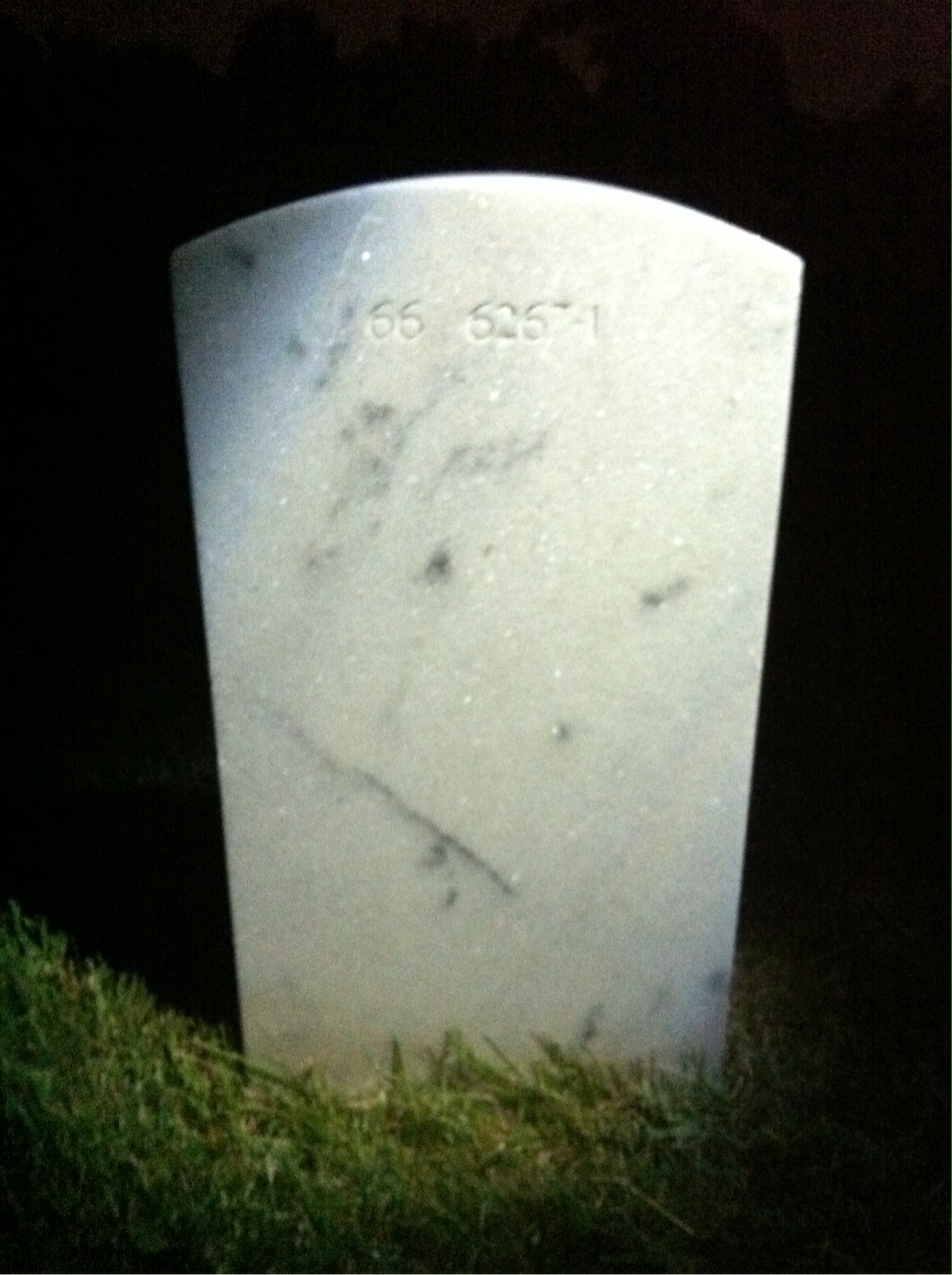 Back of headstone — Ernest Morgan