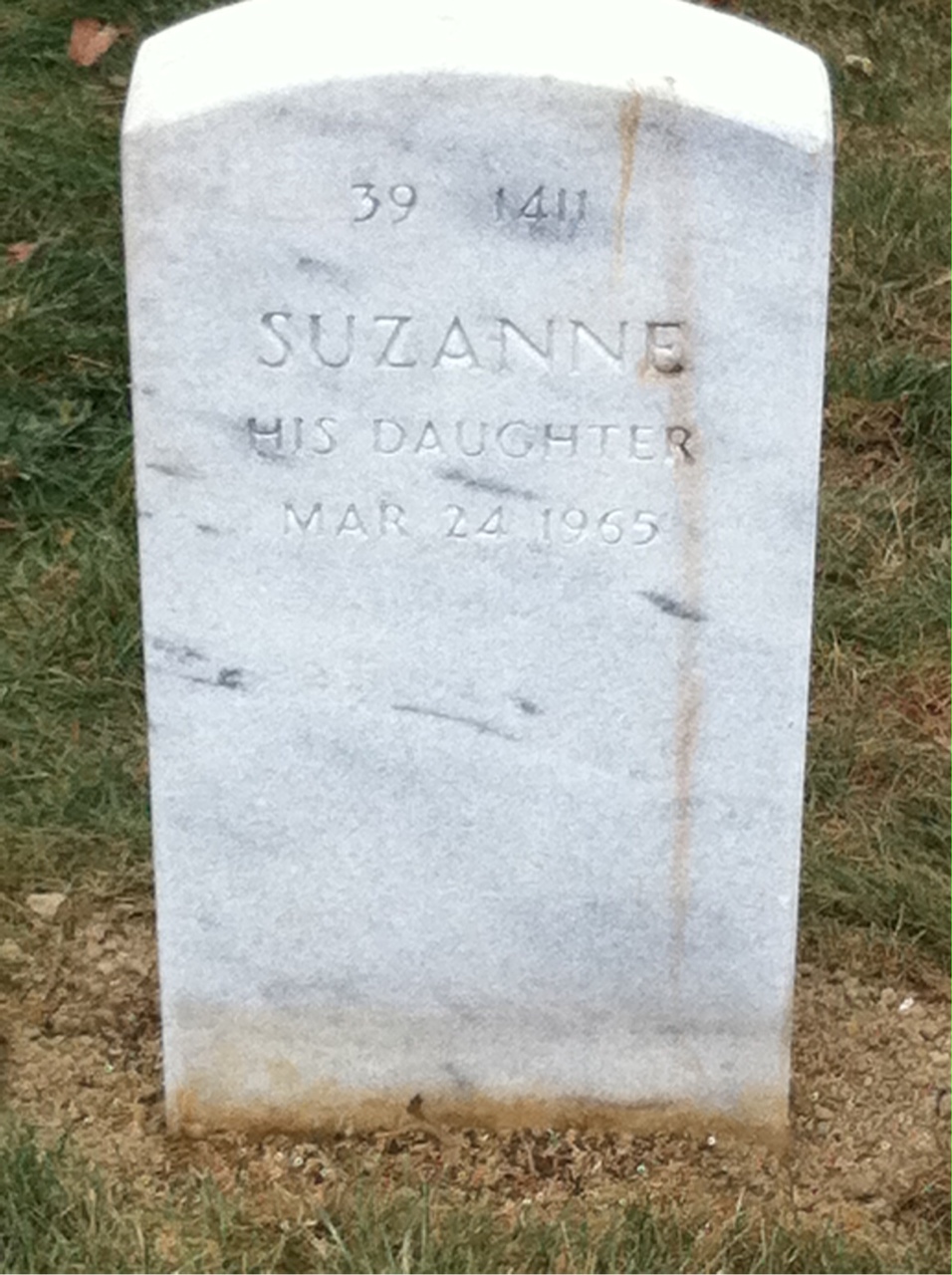 Back of headstone — William Burke
