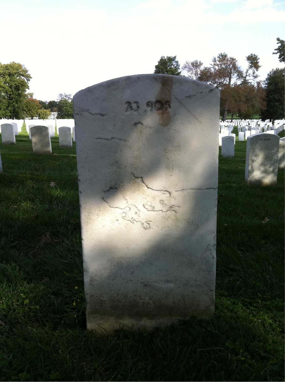 Back of headstone — Marjorie Ambrose