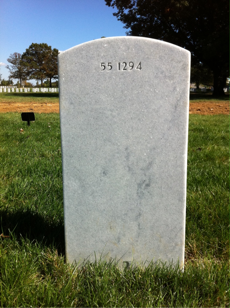 Back of headstone — Robert Alford