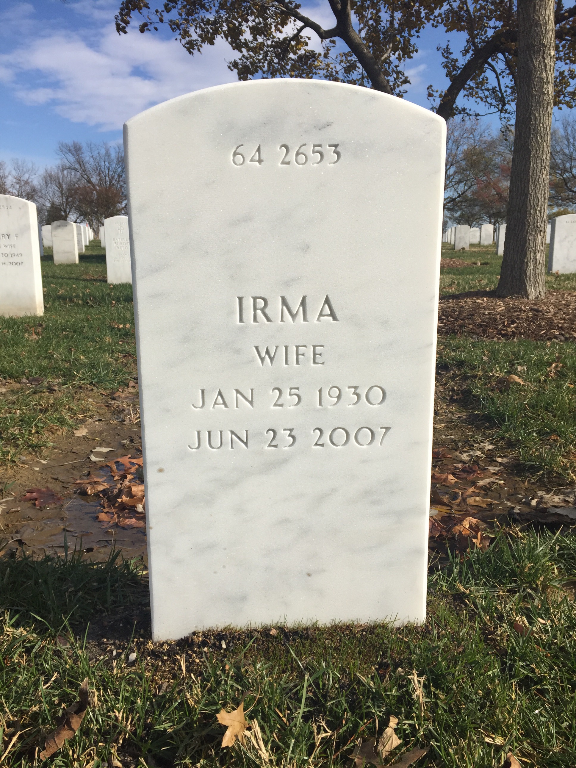 Back of headstone — Robert Agolia