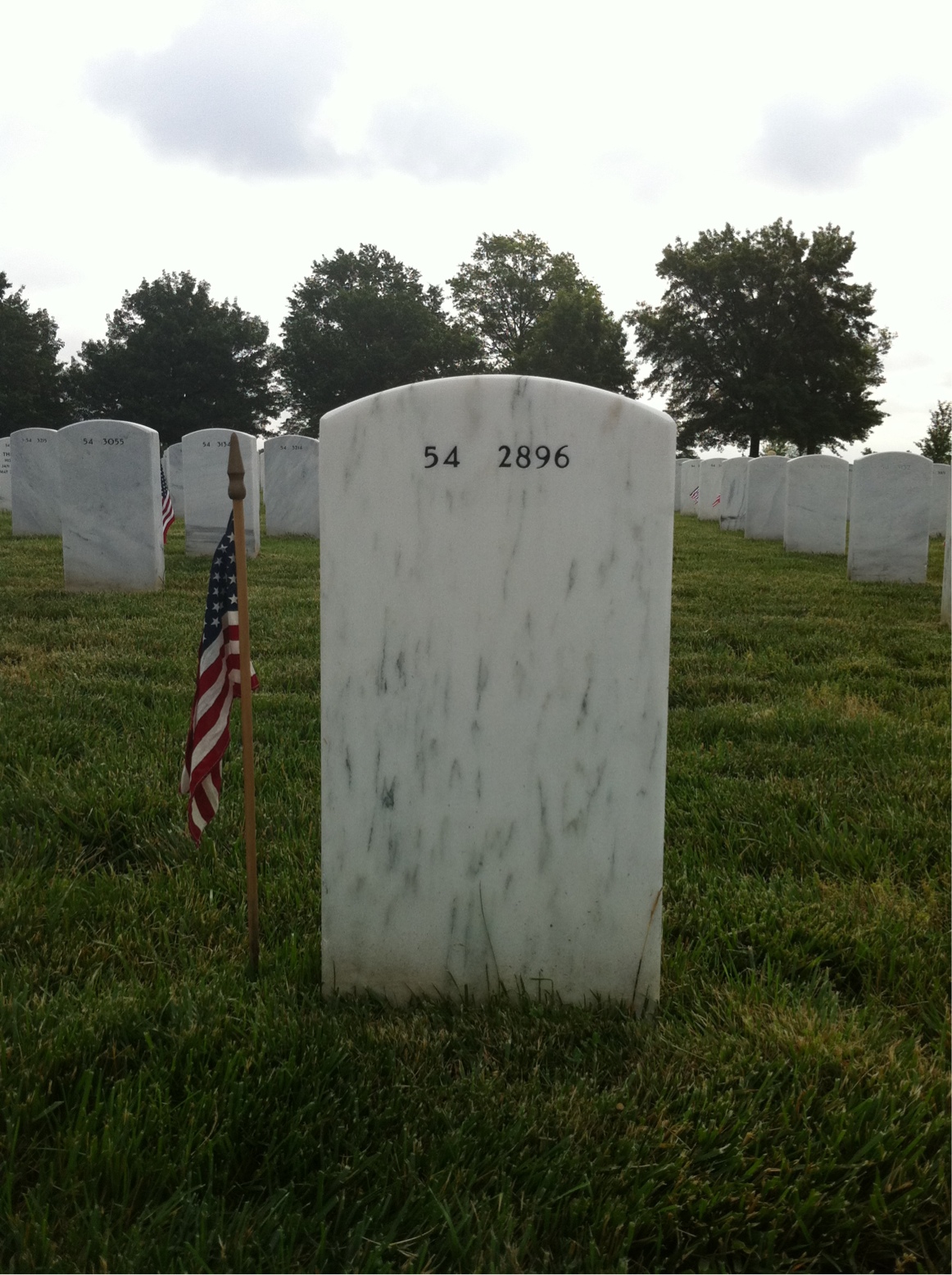 Back of headstone — Martin Crawford