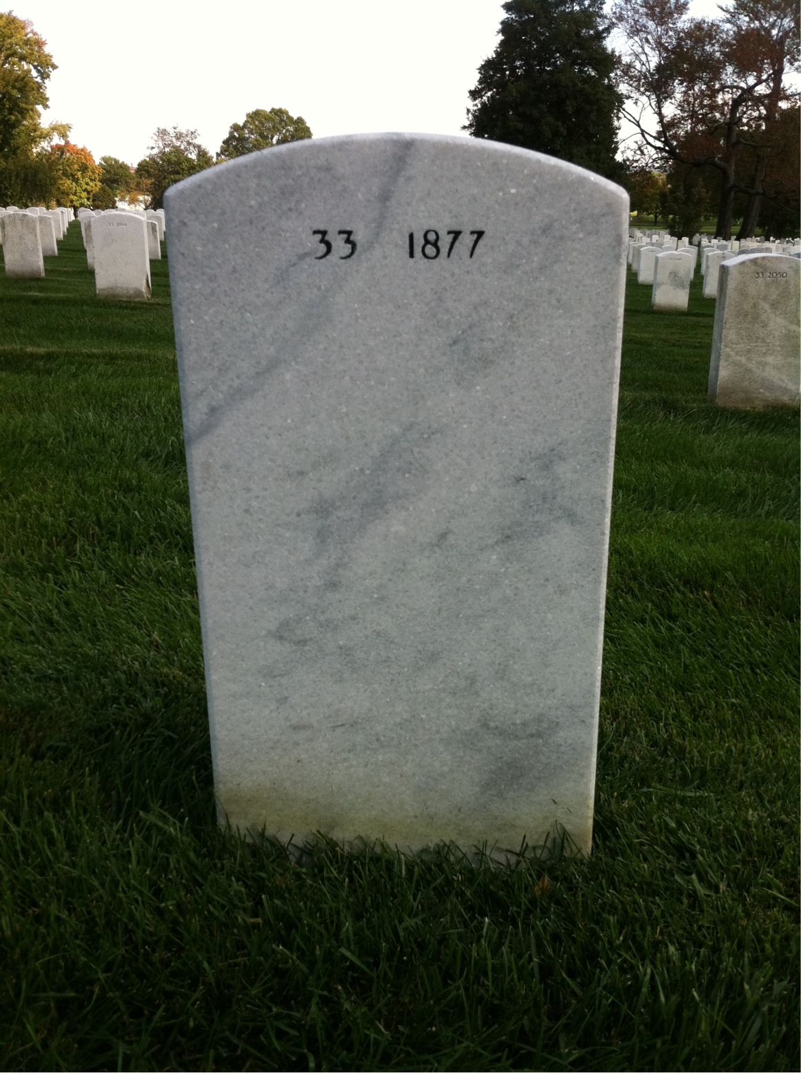 Back of headstone — Victor Chandler