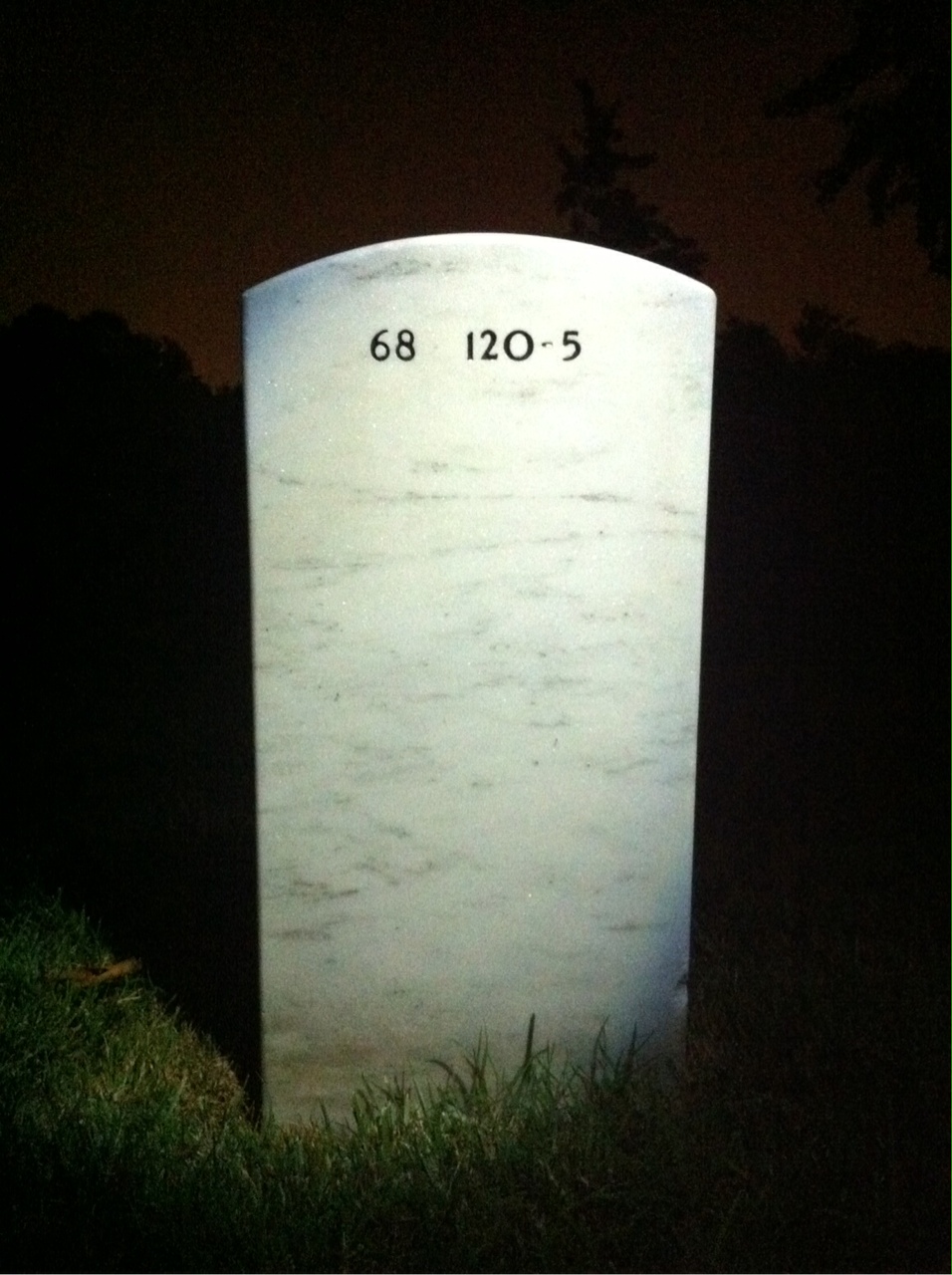 Back of headstone — Basilio Razo