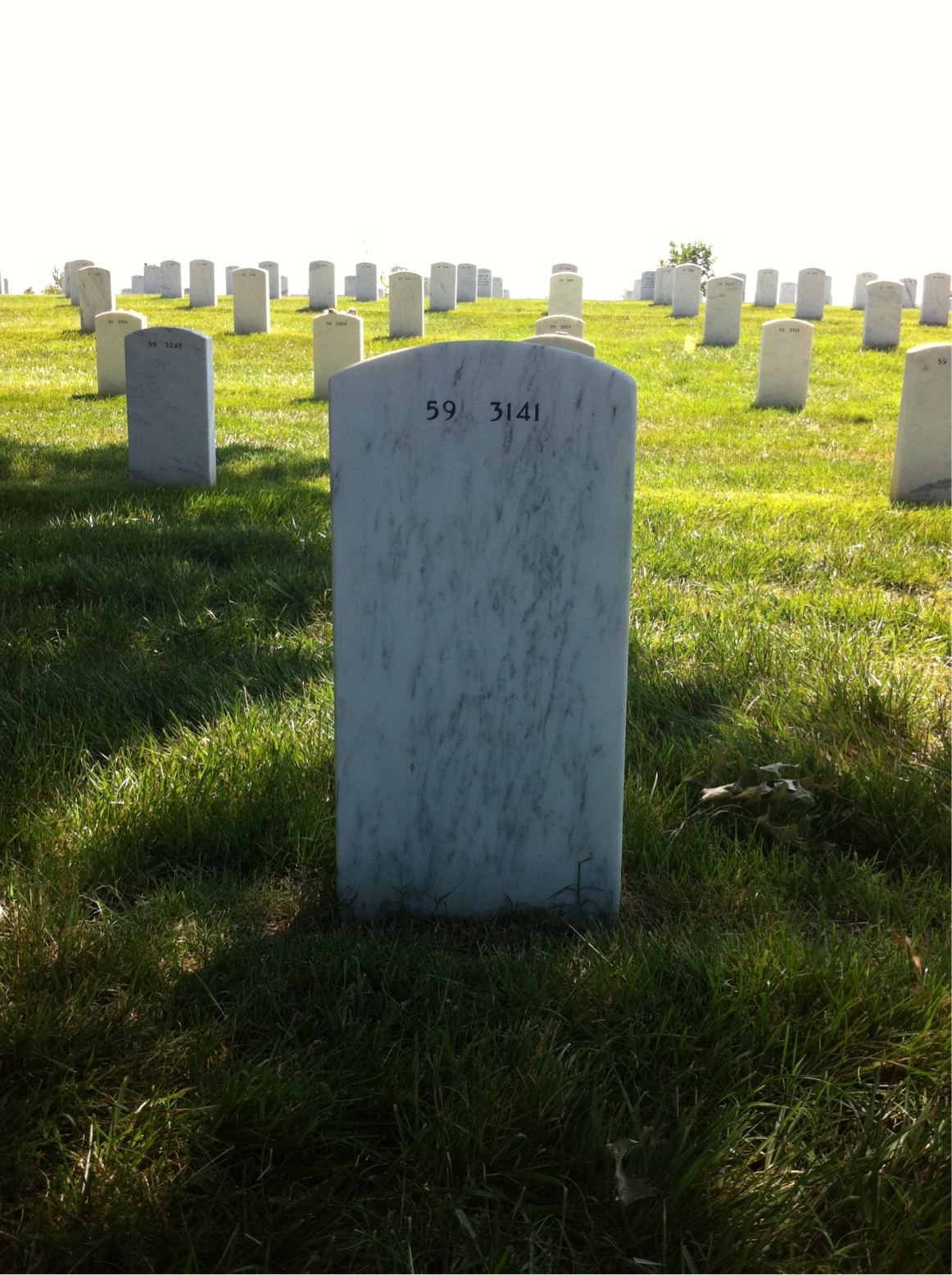 Back of headstone — Bruce Bachellor