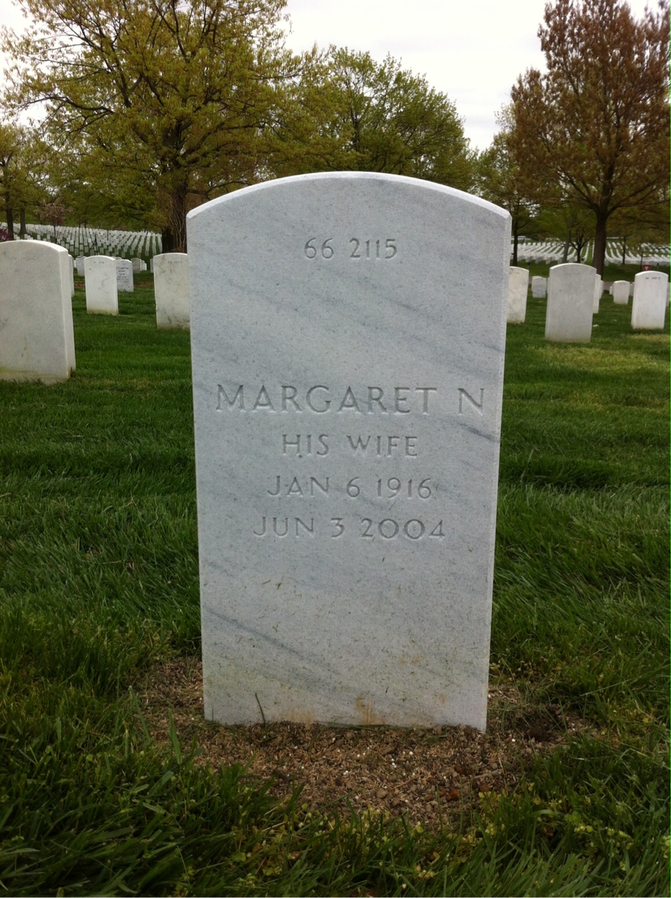 Back of headstone — Roy Whitfield