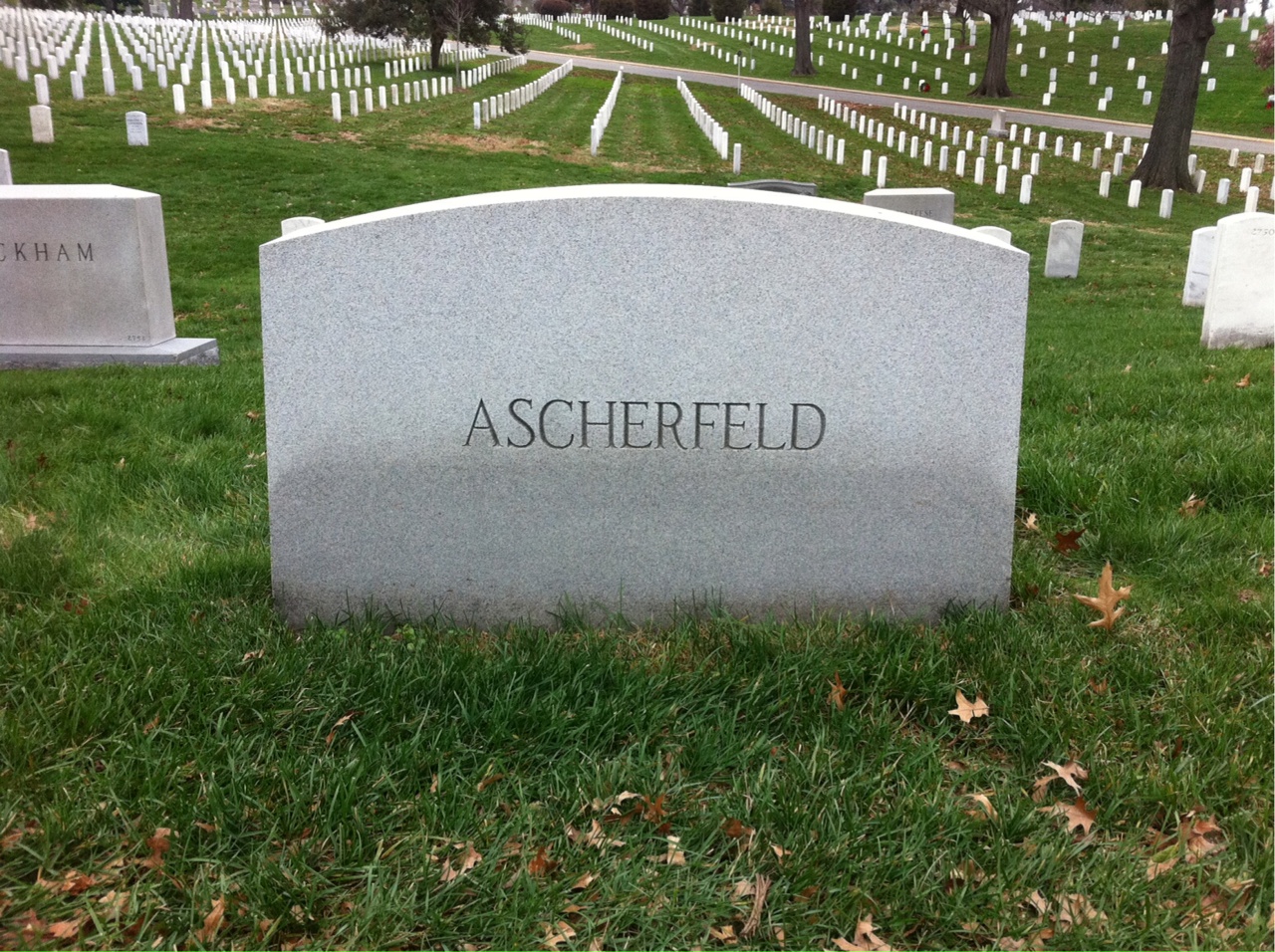 Back of headstone — Mary Ascherfeld