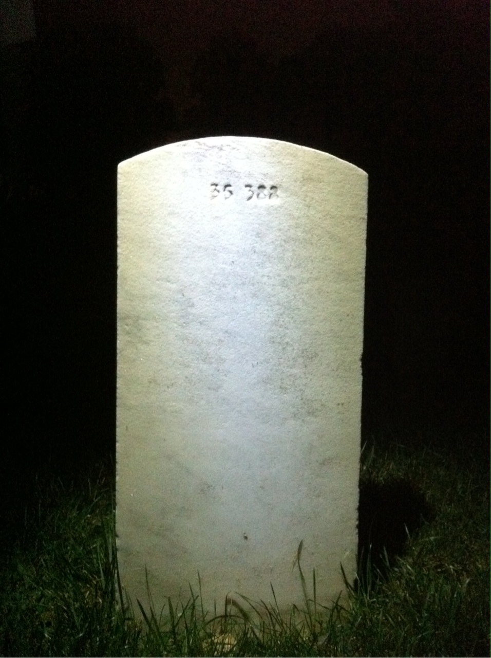 Back of headstone — Hudohn Atkinson