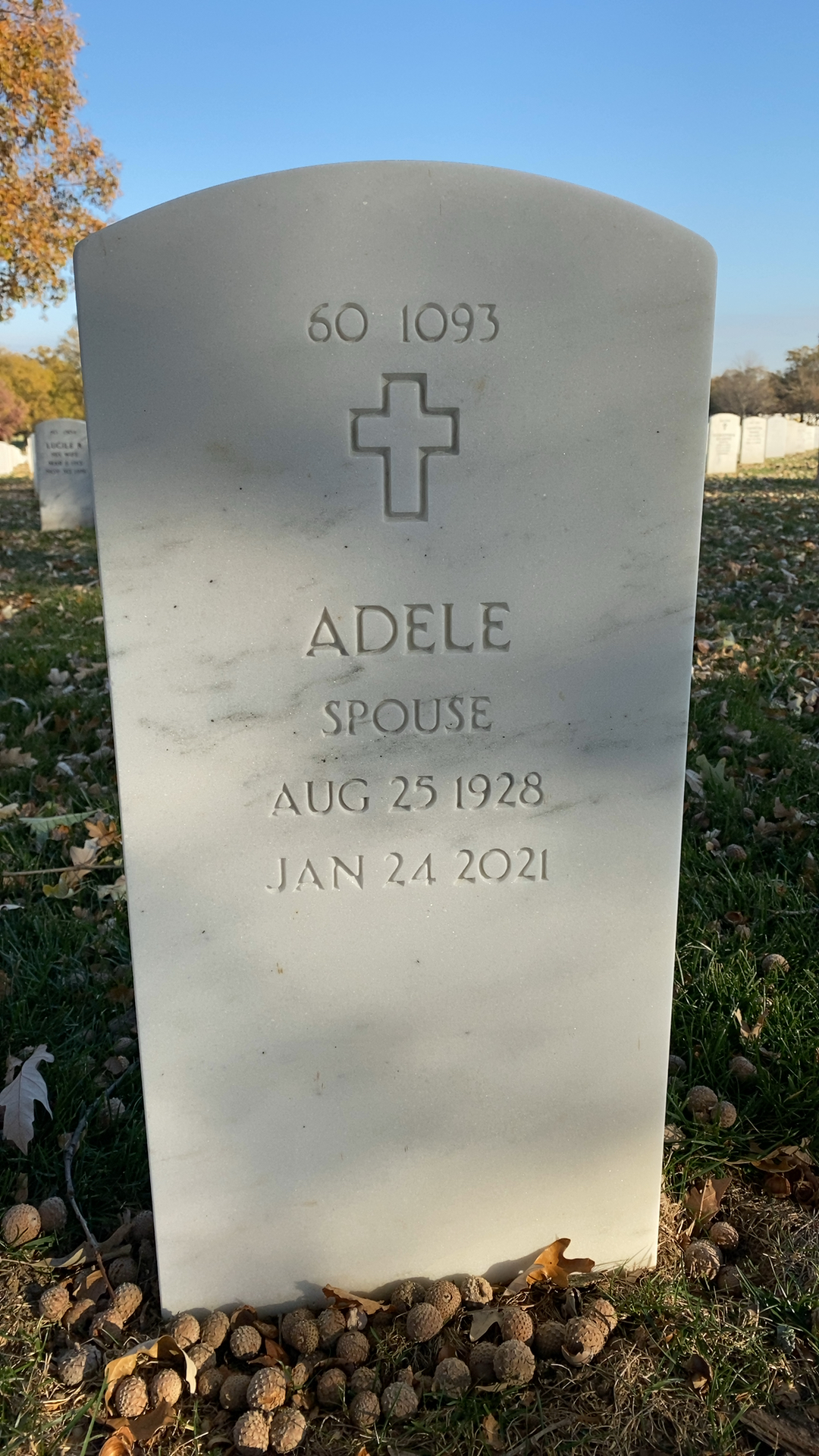 Back of headstone — Louis Giorgi