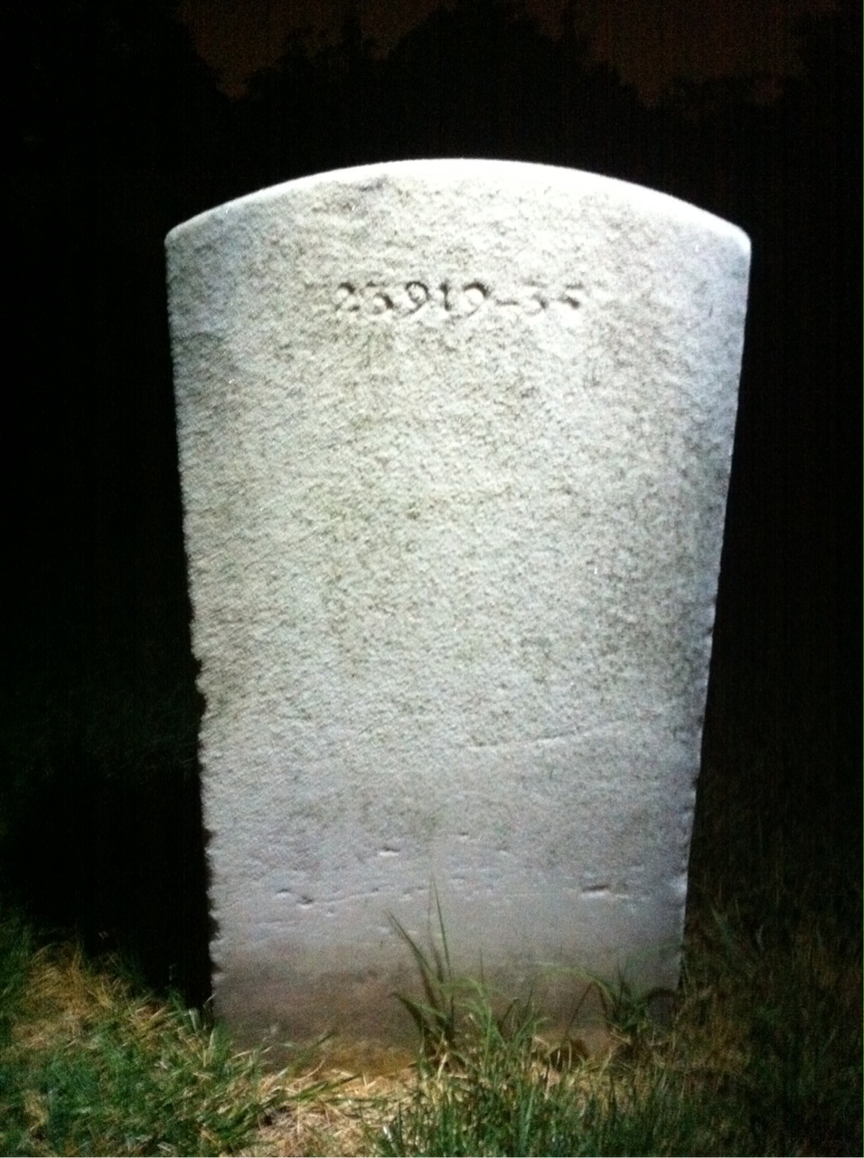 Back of headstone — William Muller
