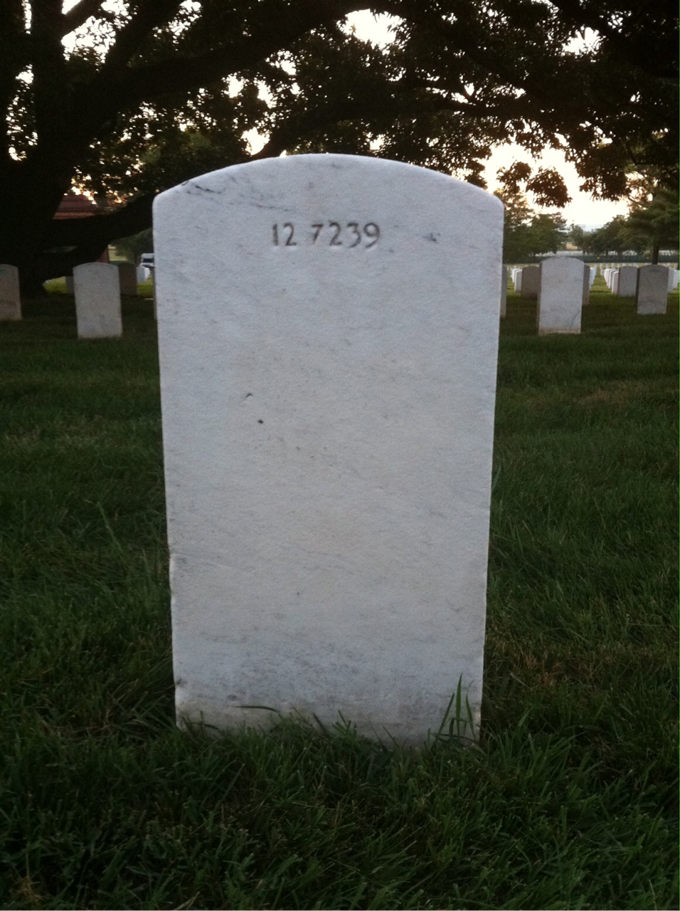 Back of headstone — Benny Morrow
