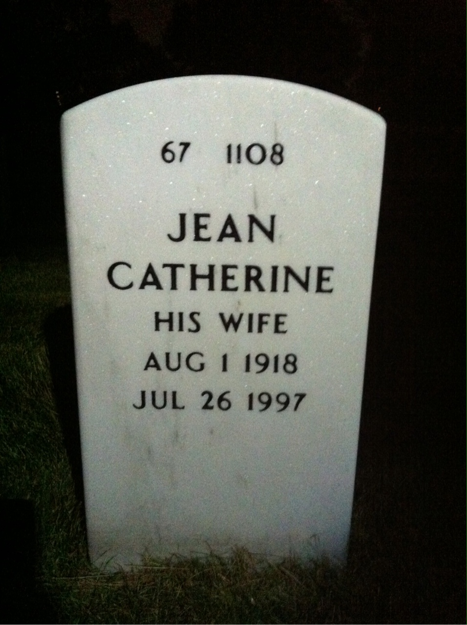 Back of headstone — Thomas Reitz
