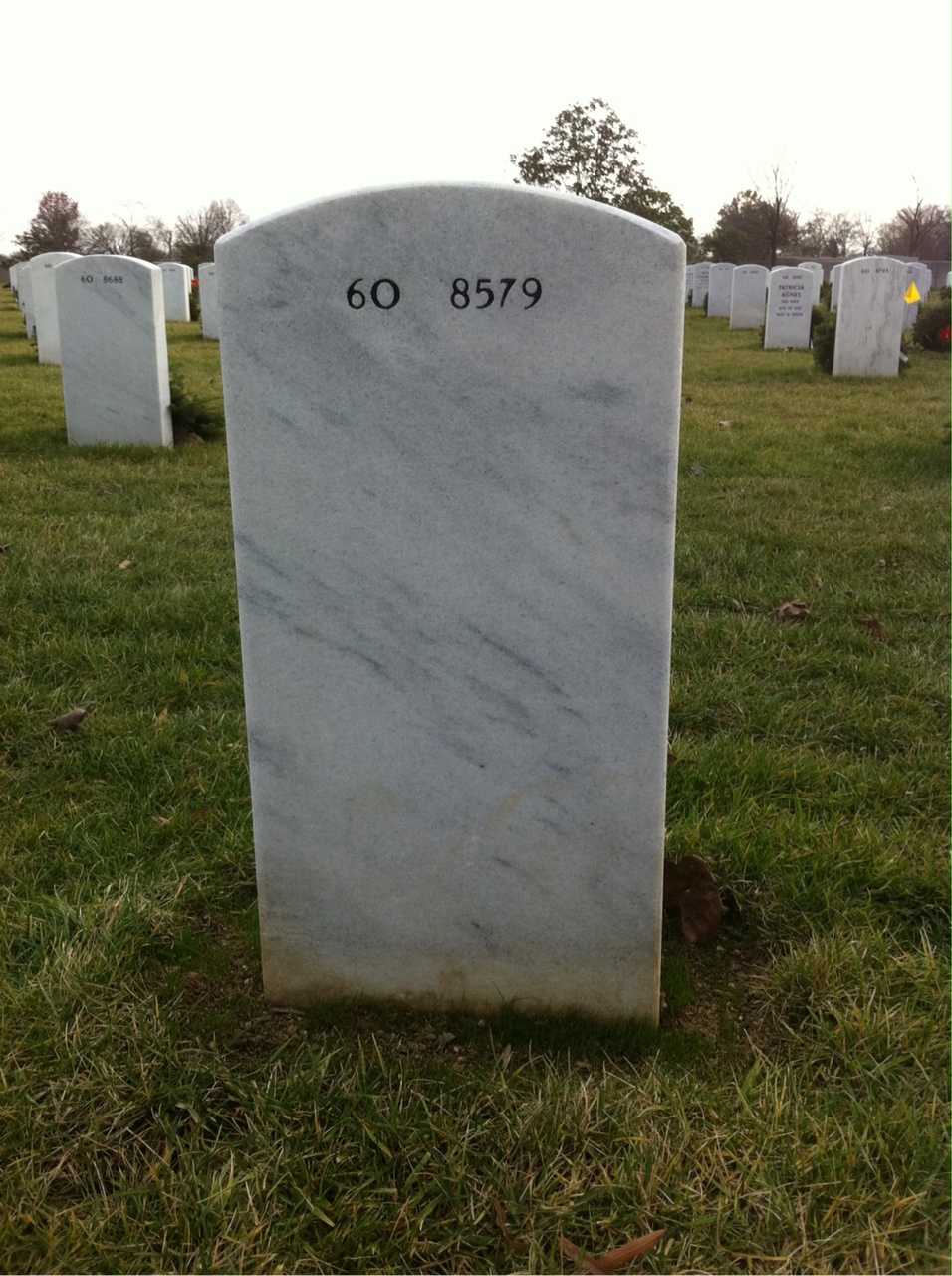 Back of headstone — Edward Carwise