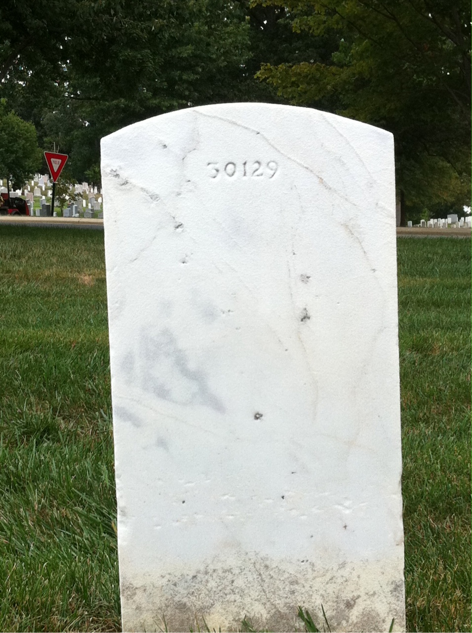 Back of headstone — James Murray