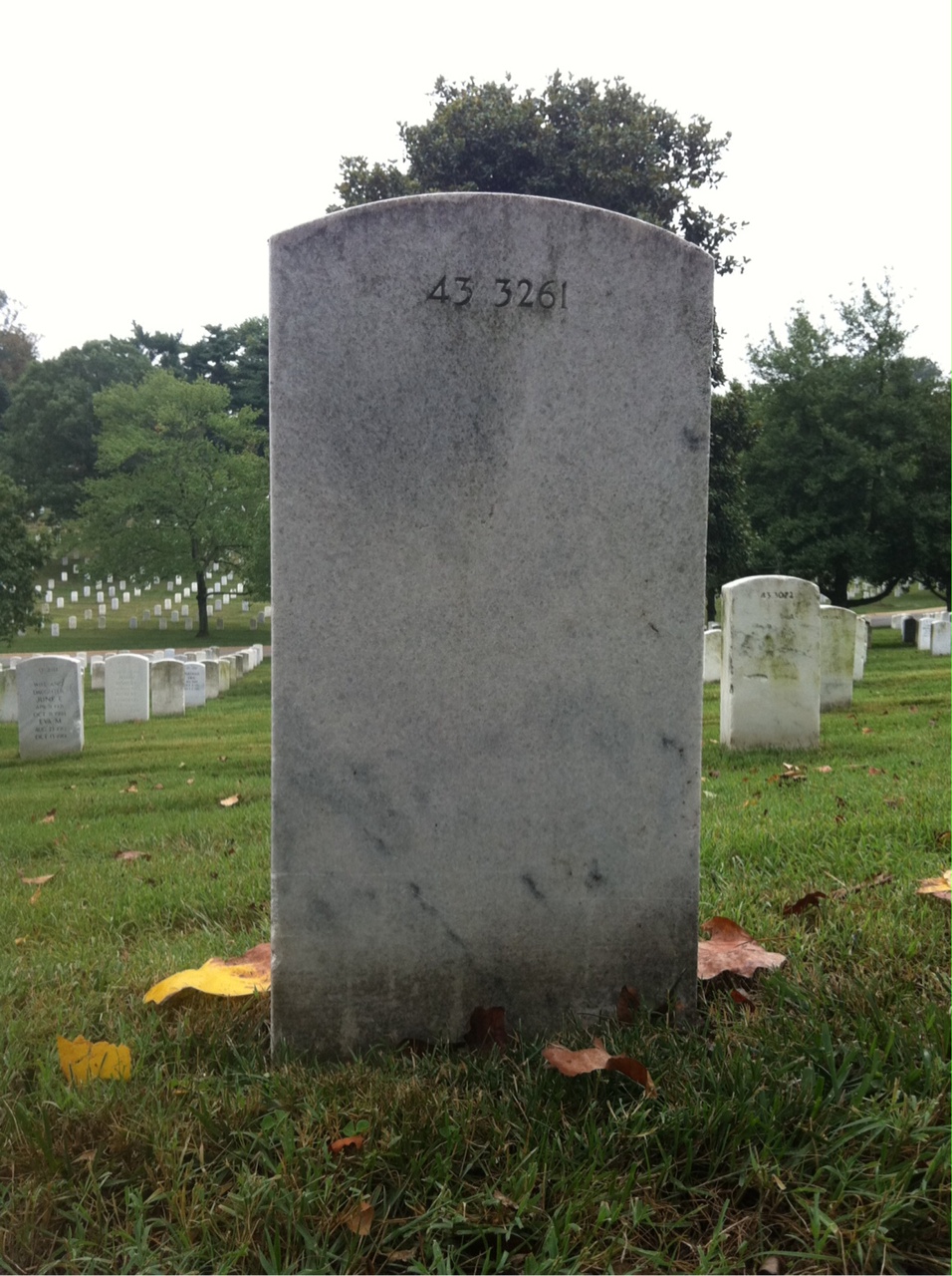 Back of headstone — Frederick Atkinson