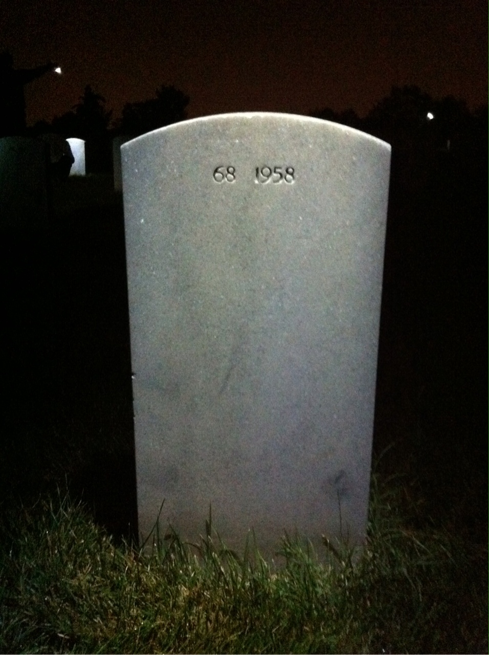 Back of headstone — Roy Alford