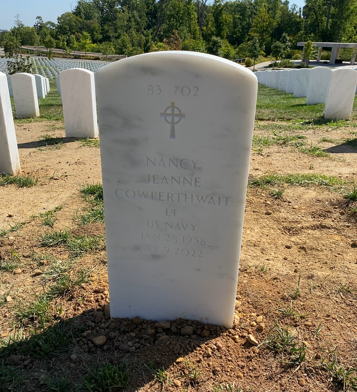 Back of headstone — William C Cowperthwait