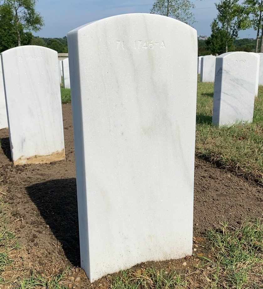 Back of headstone — Dominic Arcuri