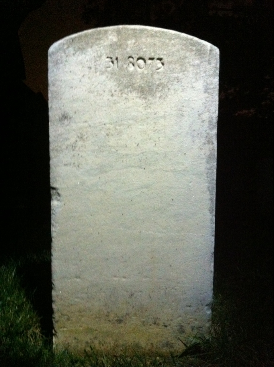 Back of headstone — James Balderson