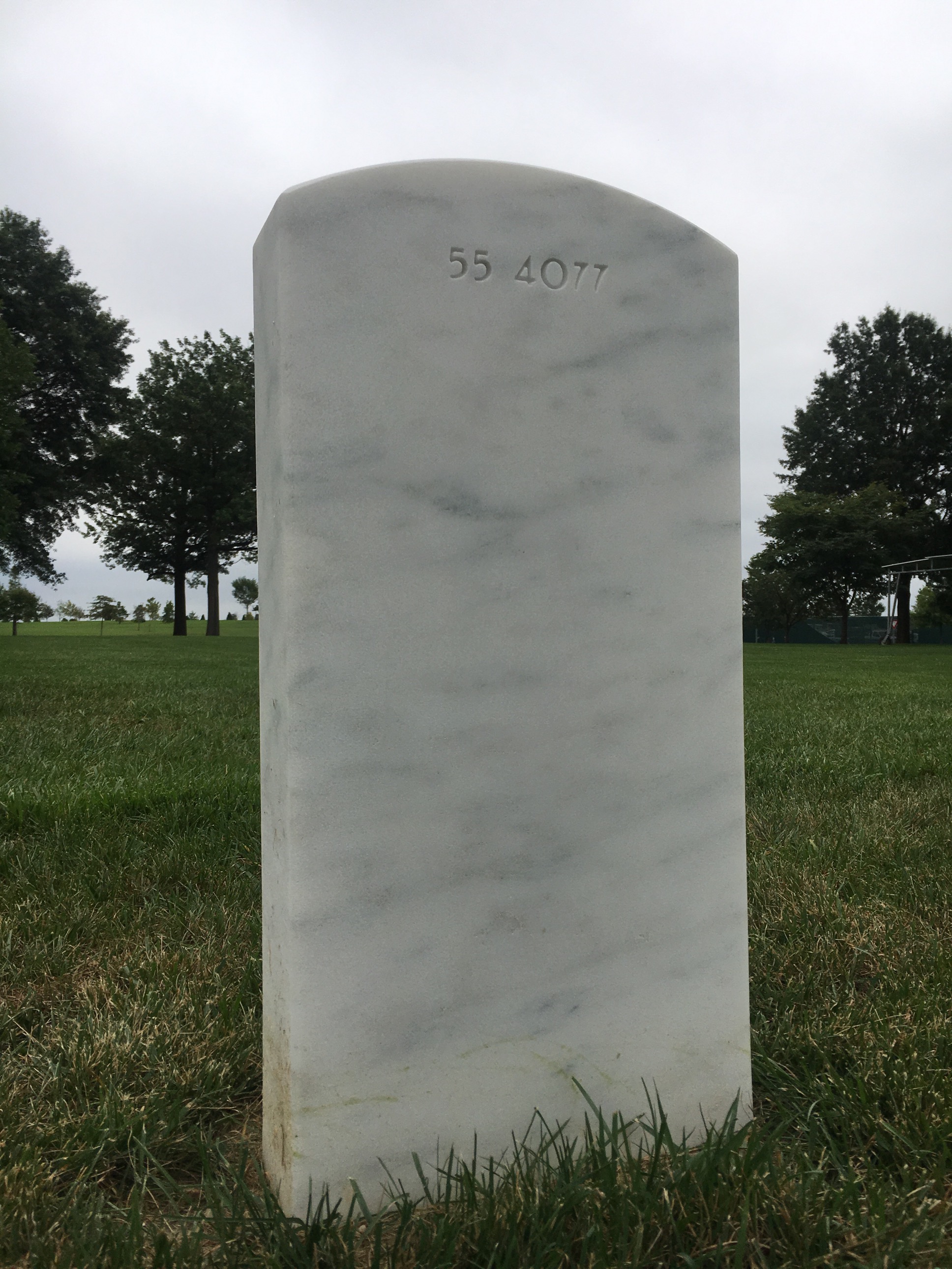 Back of headstone — Samuel Ashton