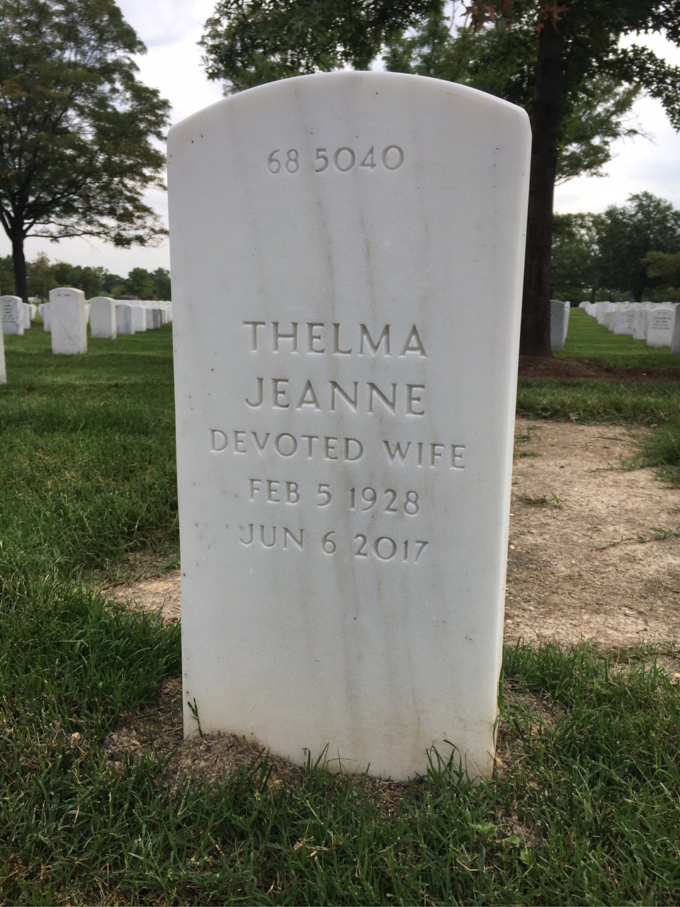 Back of headstone — Walter Mccrory