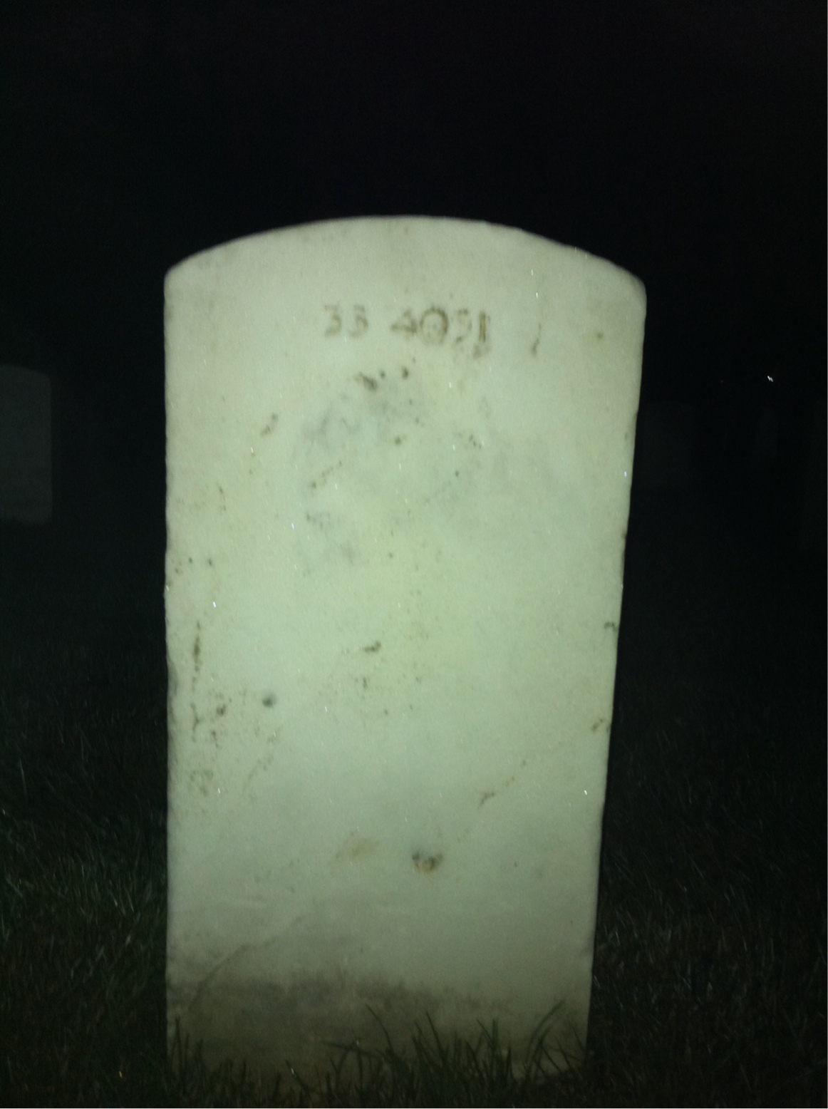 Back of headstone — Richard Montgomery
