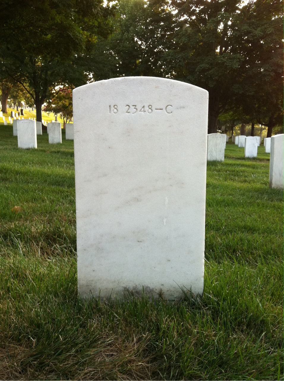 Back of headstone — Rodney Mcneil