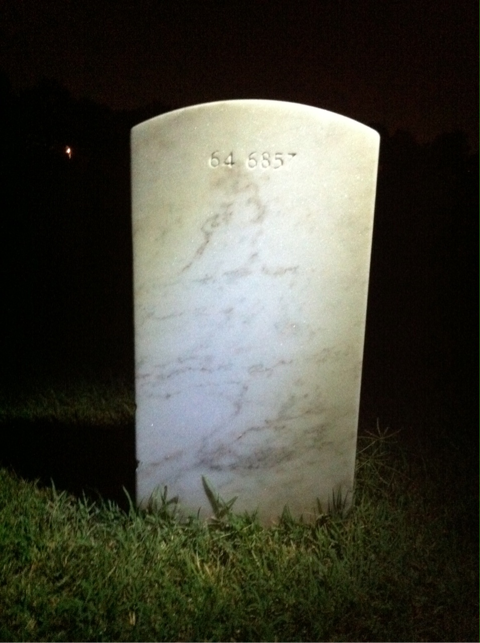 Back of headstone — Seth F Nottingham