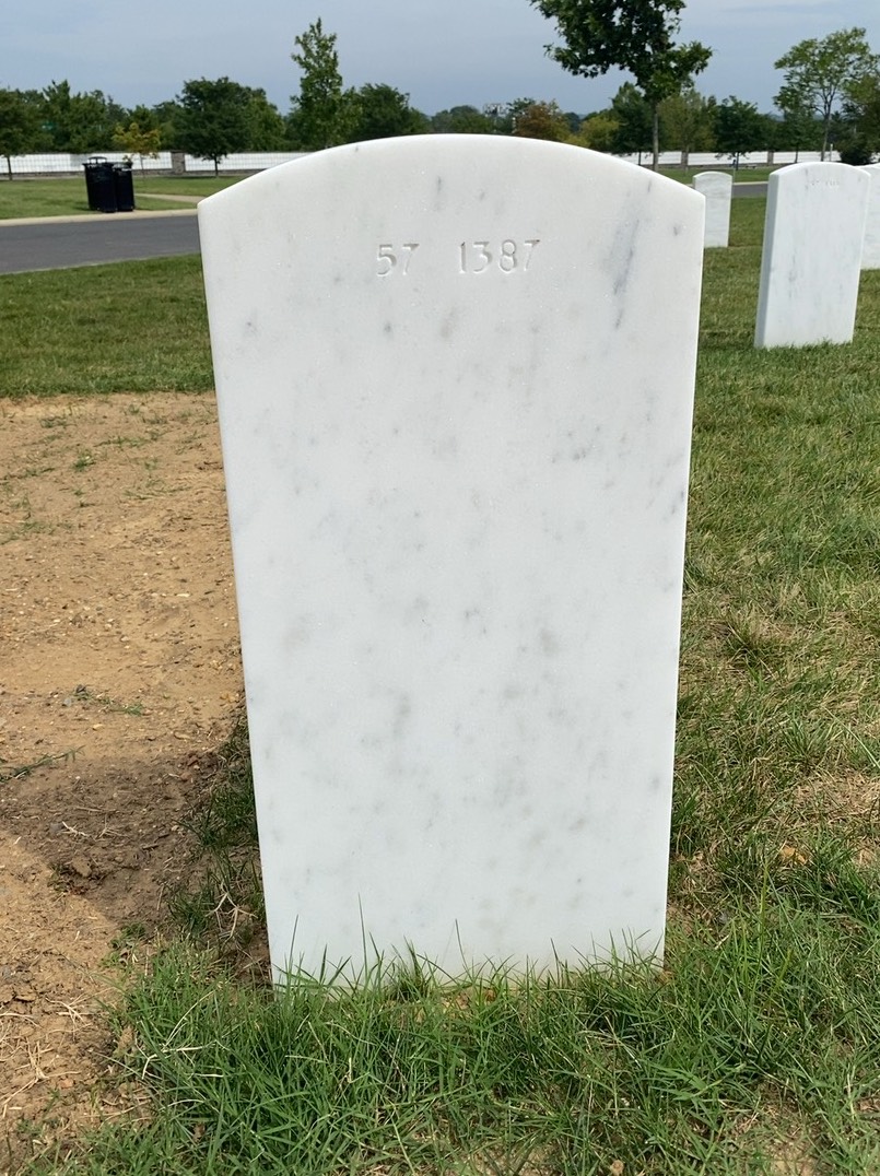 Back of headstone — Thomas John Leshko