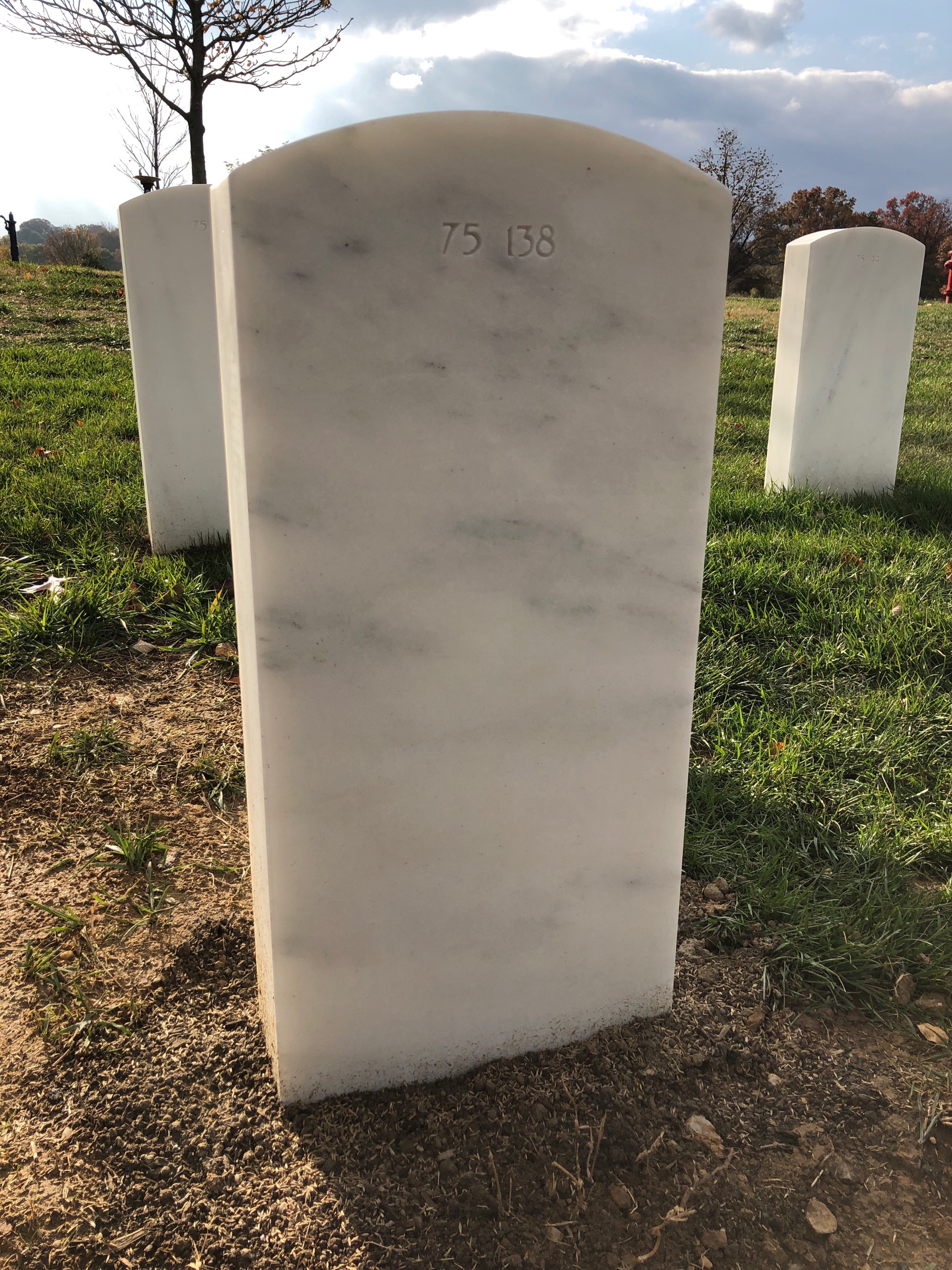 Back of headstone — Charles Bagley