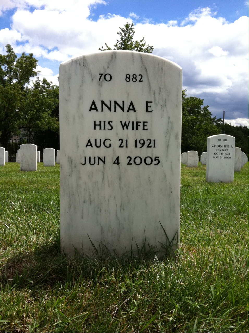Back of headstone — Robert Frazier