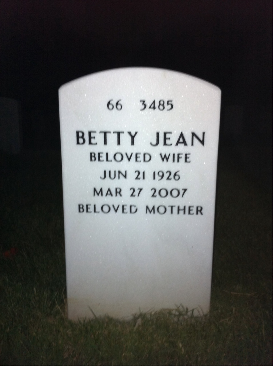 Back of headstone — Drexel Cochran