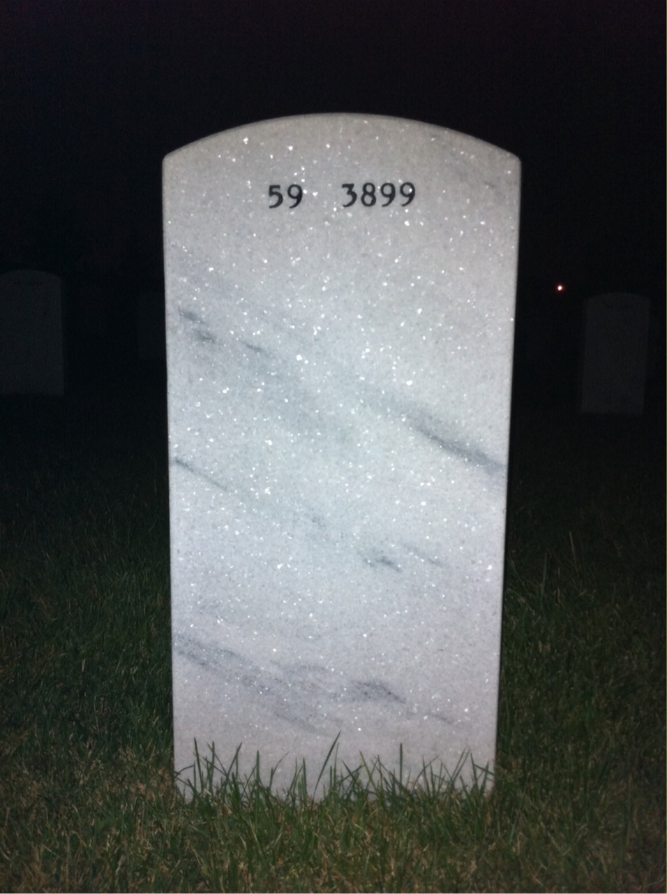 Back of headstone — William Corbett