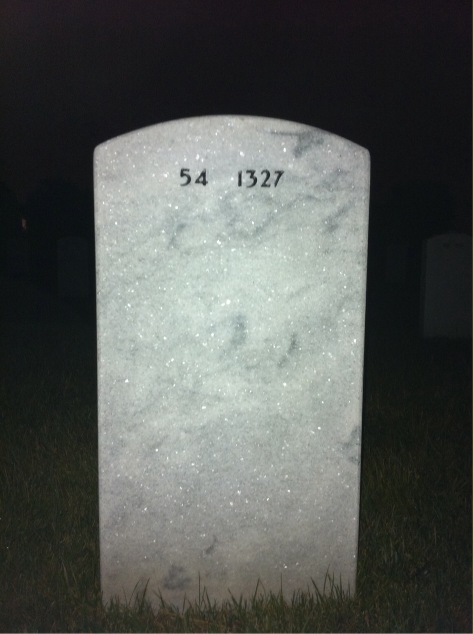 Back of headstone — Albert Tomcavage