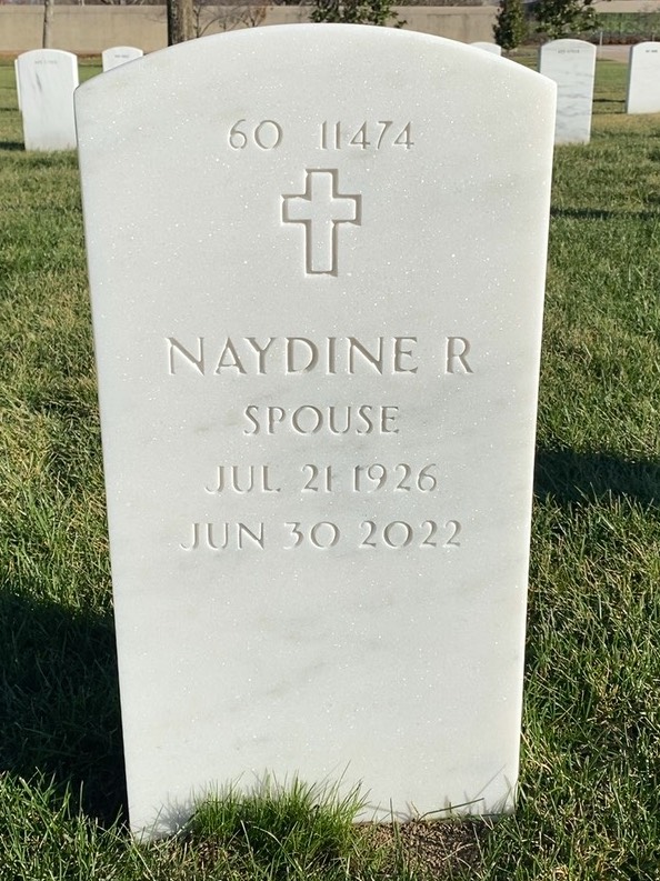 Back of headstone — Peter Muscari