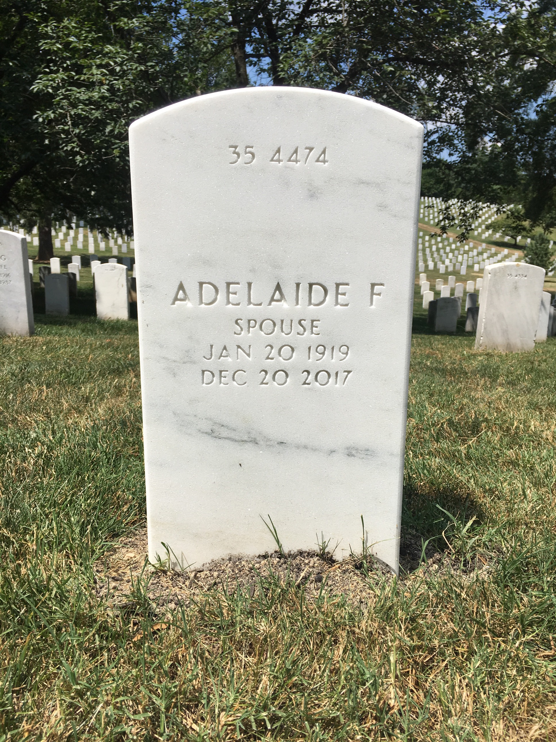 Back of headstone — Thomas Mills