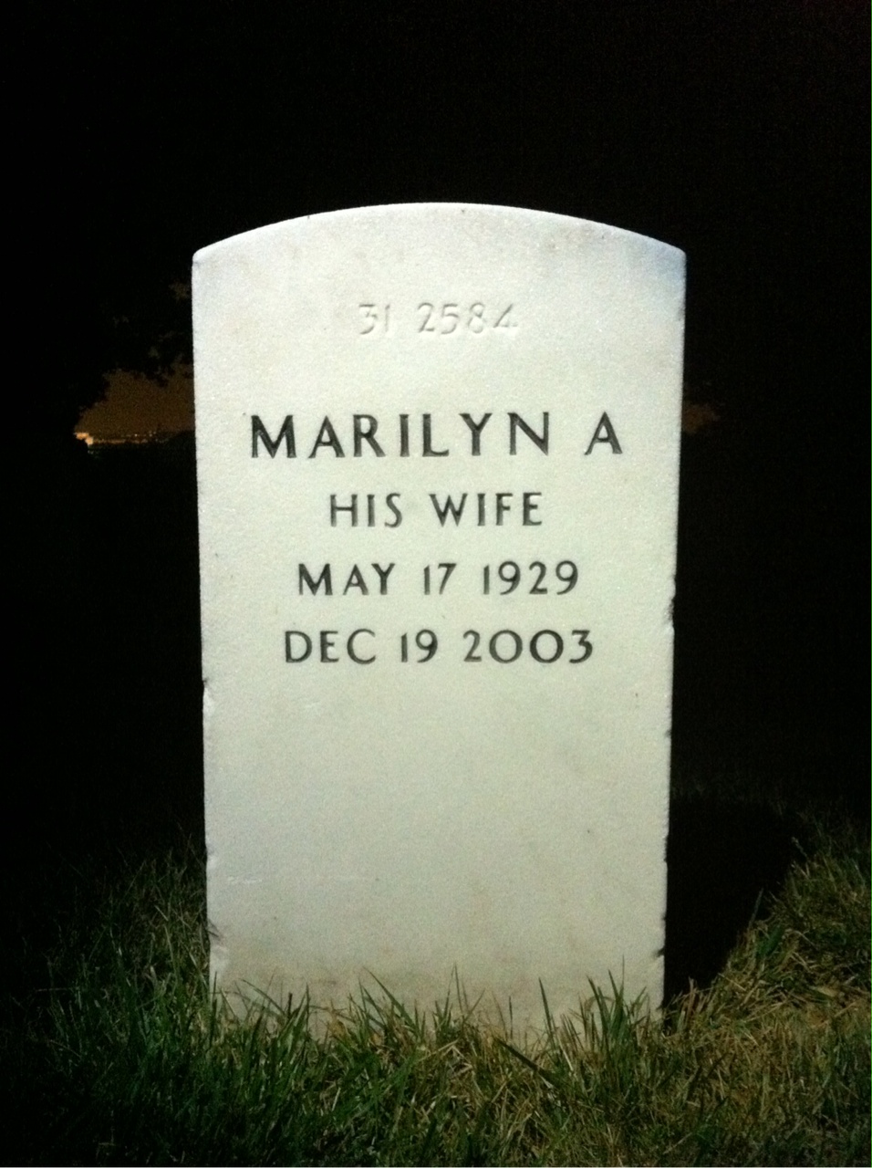 Back of headstone — Jack Leitch